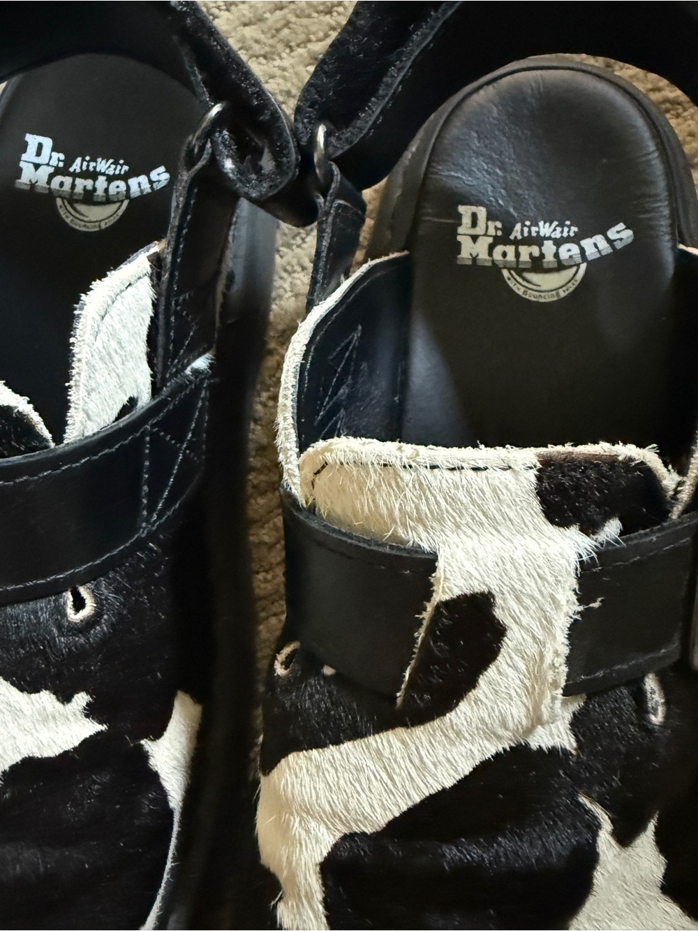 Dr. marten JORGE II HAIR-ON ANIMAL PRINT SLINGBACK MULES - Picture 3 of 5